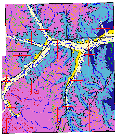 Chase County Kansas Geologic Map