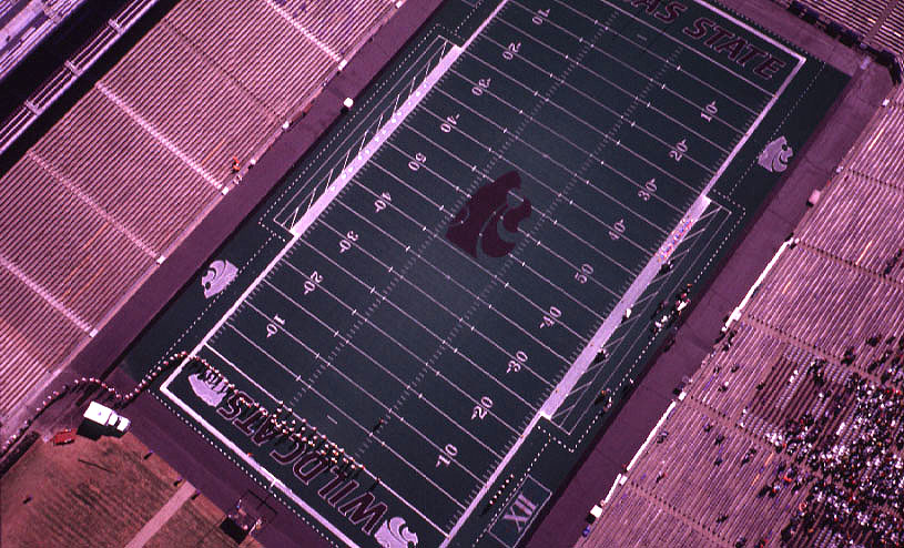 Football Field Goal Line. onto the football field