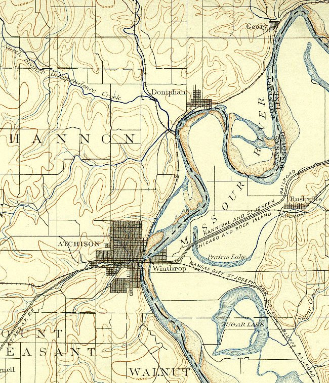 missouri river map. The Missouri River later